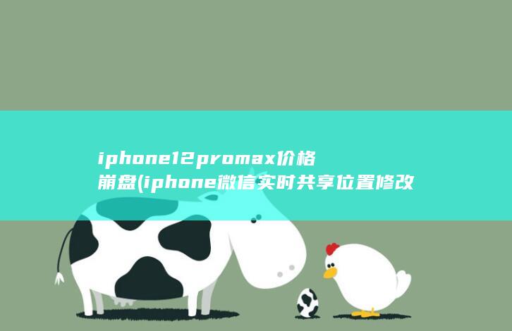 iphone12promax价格崩盘 (iphone微信实时共享位置修改) 第1张