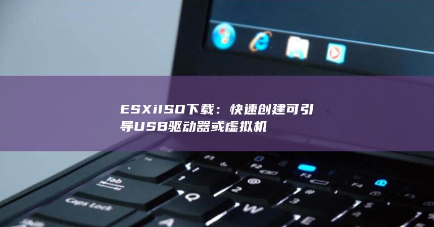 ESXi ISO 下载：快速创建可引导 USB 驱动器或虚拟机